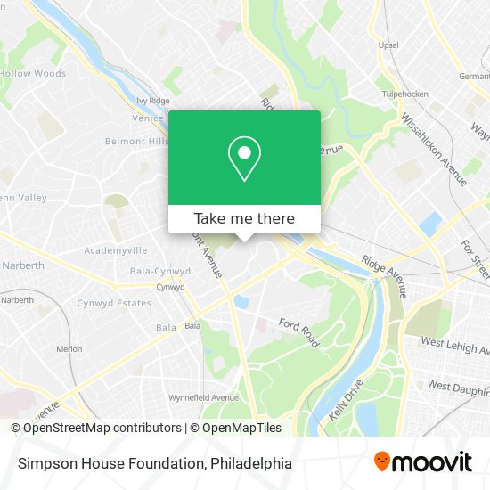 Simpson House Foundation map