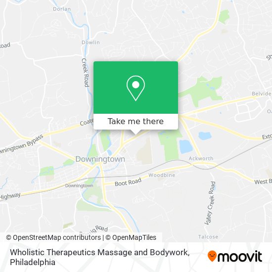 Wholistic Therapeutics Massage and Bodywork map