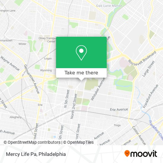 Mercy Life Pa map