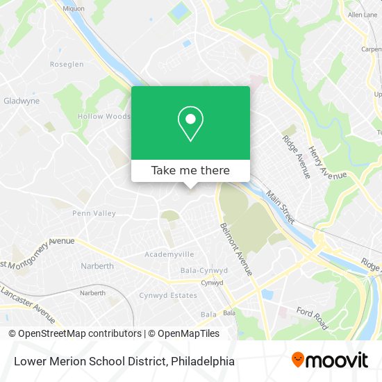 Mapa de Lower Merion School District