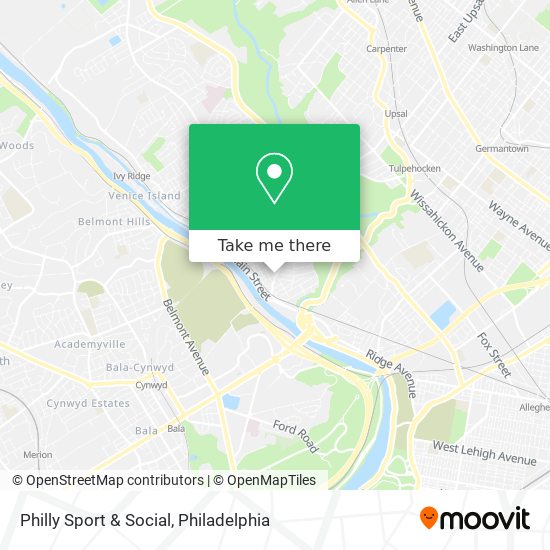 Mapa de Philly Sport & Social