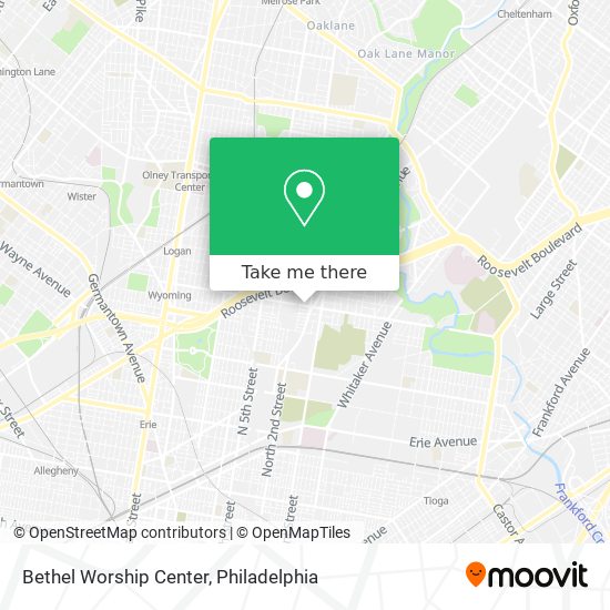 Mapa de Bethel Worship Center