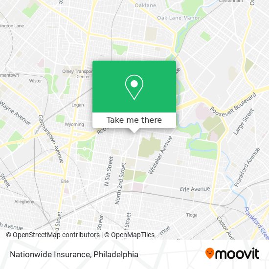 Mapa de Nationwide Insurance