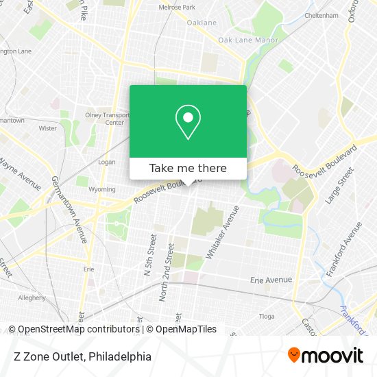 Z Zone Outlet map