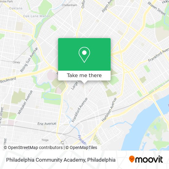 Mapa de Philadelphia Community Academy