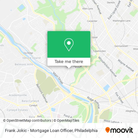 Mapa de Frank Jokic - Mortgage Loan Officer