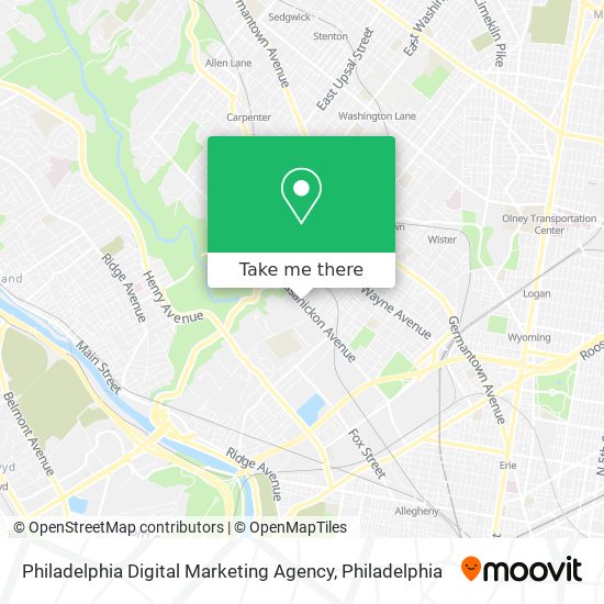 Philadelphia Digital Marketing Agency map