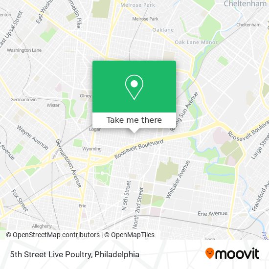 Mapa de 5th Street Live Poultry