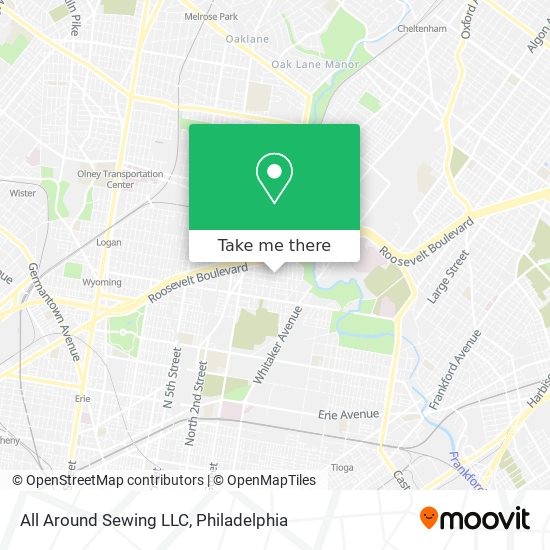 Mapa de All Around Sewing LLC