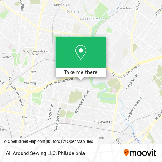 All Around Sewing LLC map