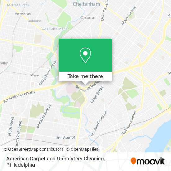 American Carpet and Upholstery Cleaning map