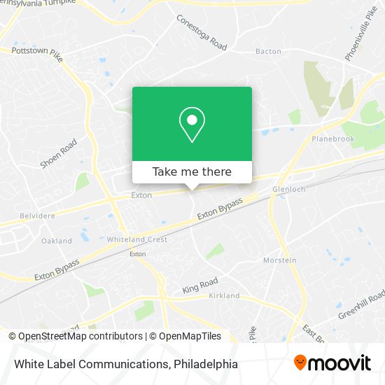 White Label Communications map