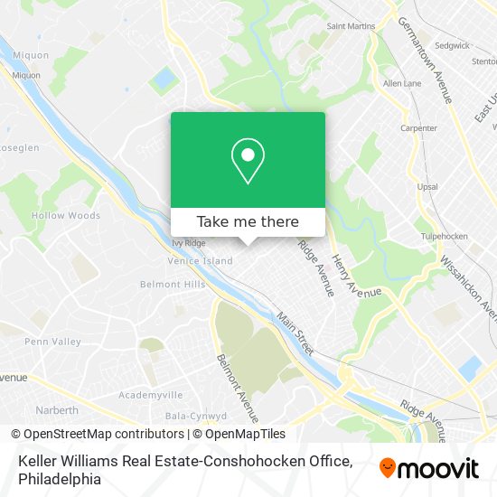 Keller Williams Real Estate-Conshohocken Office map