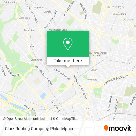 Mapa de Clark Roofing Company