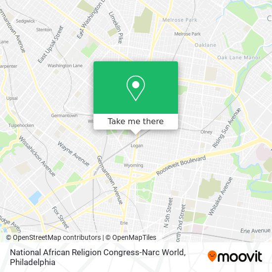 Mapa de National African Religion Congress-Narc World