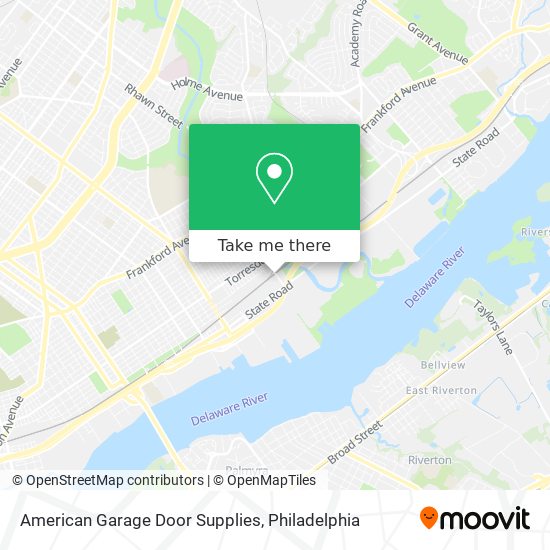 Mapa de American Garage Door Supplies