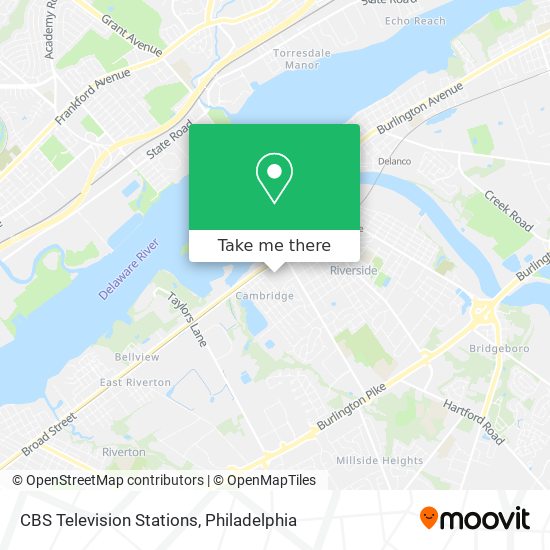 CBS Television Stations map