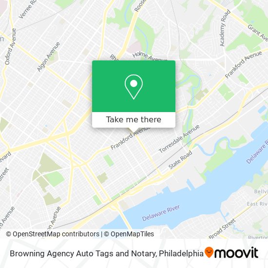 Mapa de Browning Agency Auto Tags and Notary