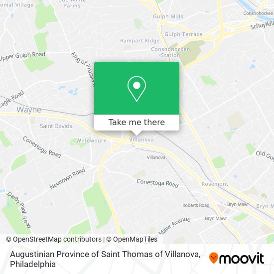 Augustinian Province of Saint Thomas of Villanova map