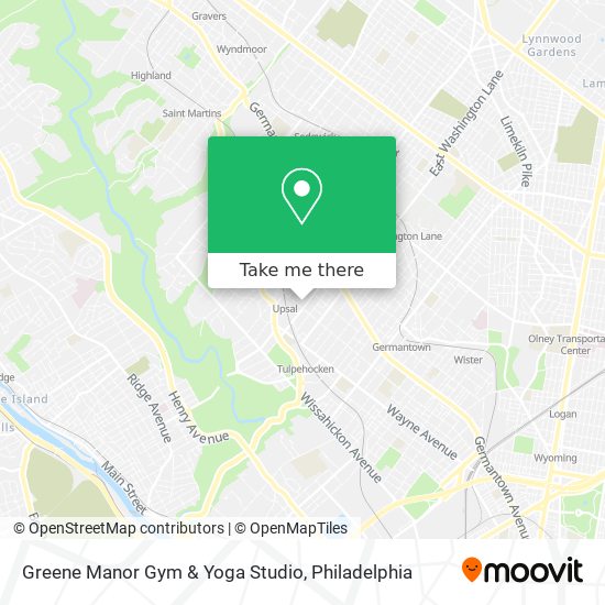 Mapa de Greene Manor Gym & Yoga Studio