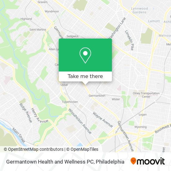 Mapa de Germantown Health and Wellness PC