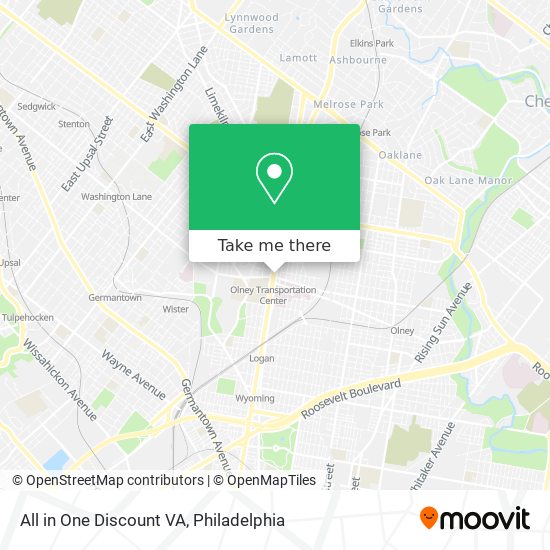 Mapa de All in One Discount VA