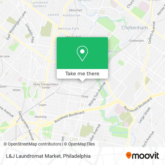 L&J Laundromat Market map