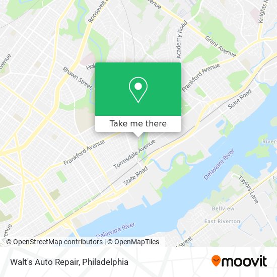 Walt's Auto Repair map