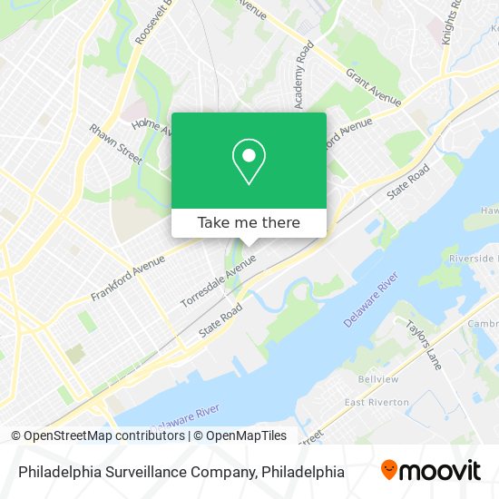 Mapa de Philadelphia Surveillance Company