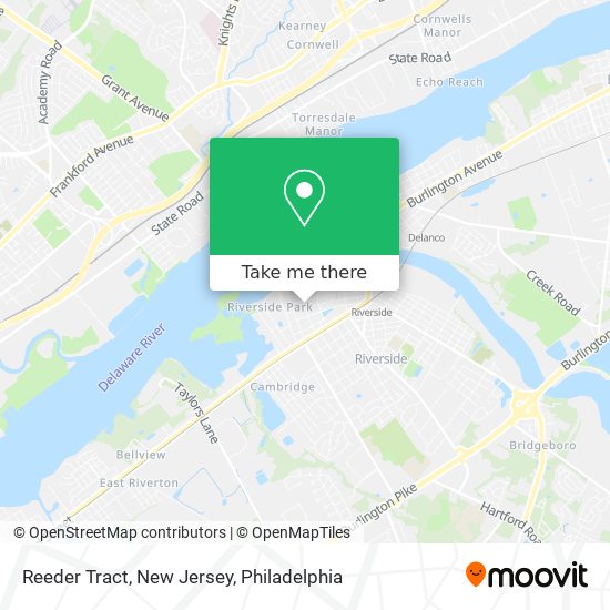 Reeder Tract, New Jersey map