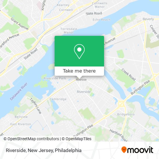 Riverside, New Jersey map