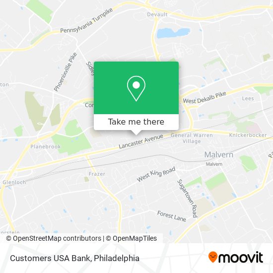 Customers USA Bank map