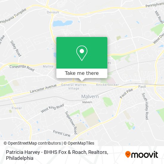 Patricia Harvey - BHHS Fox & Roach, Realtors map
