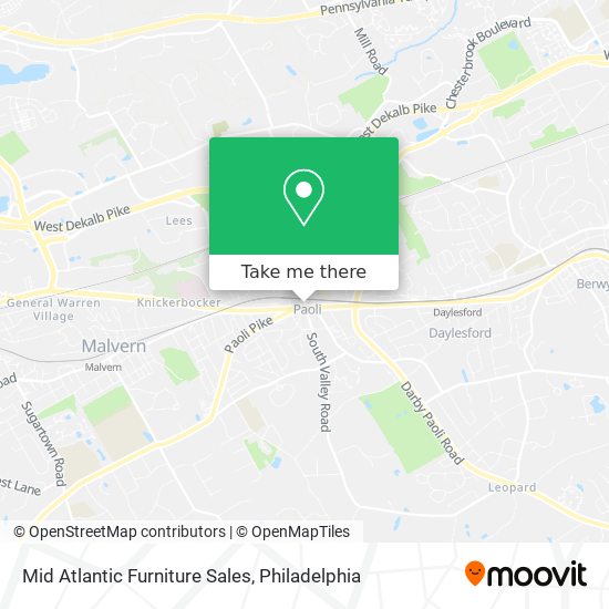 Mapa de Mid Atlantic Furniture Sales