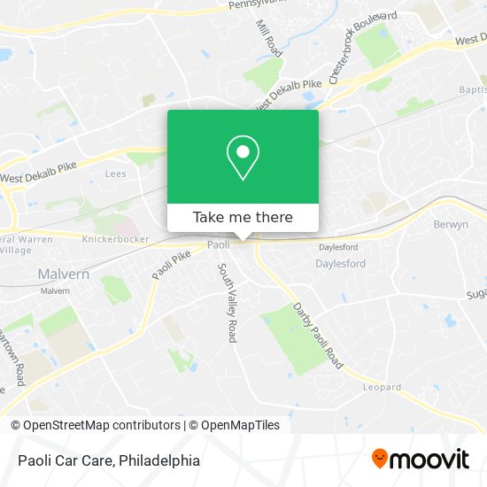 Mapa de Paoli Car Care