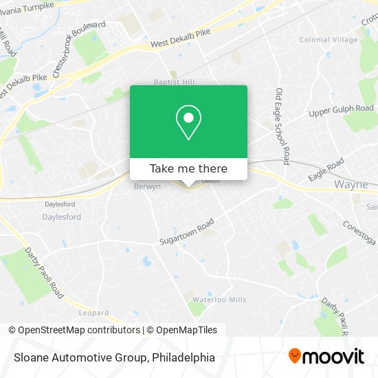 Sloane Automotive Group map