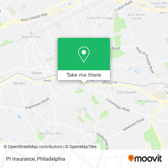 PI Insurance map