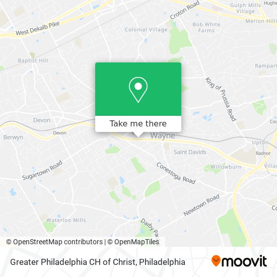 Mapa de Greater Philadelphia CH of Christ