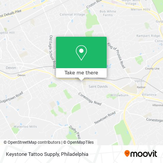 Keystone Tattoo Supply map