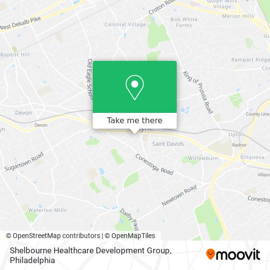 Shelbourne Healthcare Development Group map