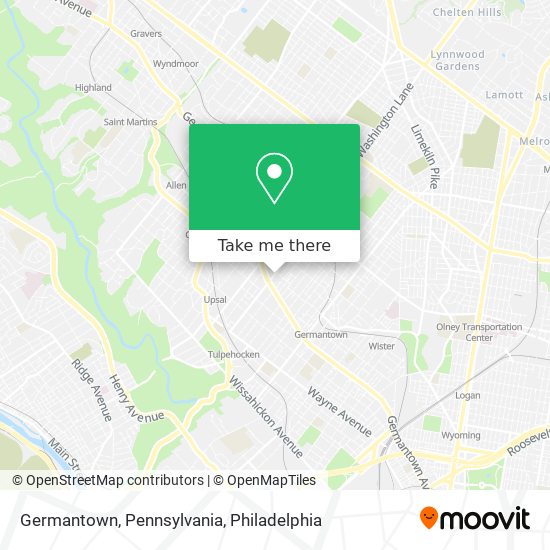 Germantown, Pennsylvania map