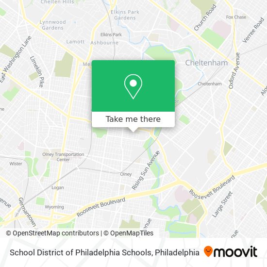 School District of Philadelphia Schools map