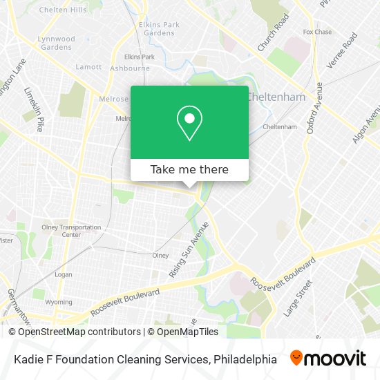 Mapa de Kadie F Foundation Cleaning Services