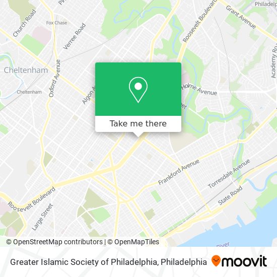 Mapa de Greater Islamic Society of Philadelphia