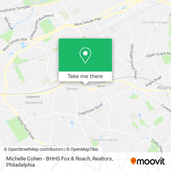 Mapa de Michelle Cohen - BHHS Fox & Roach, Realtors