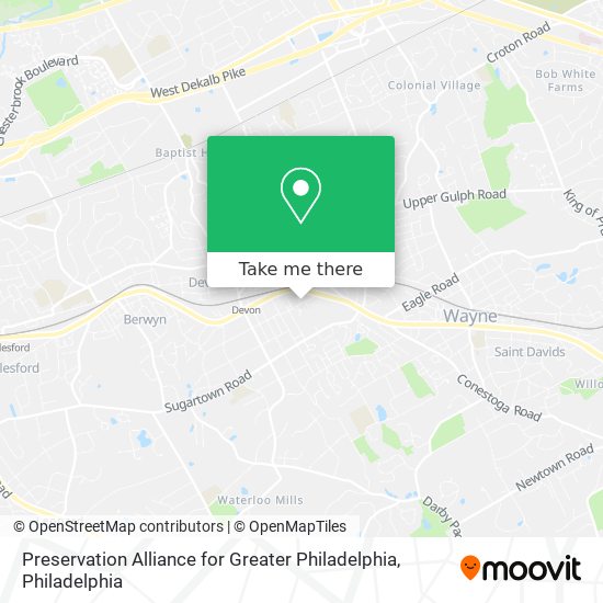 Preservation Alliance for Greater Philadelphia map