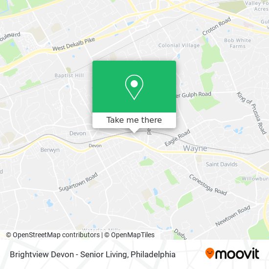 Brightview Devon - Senior Living map