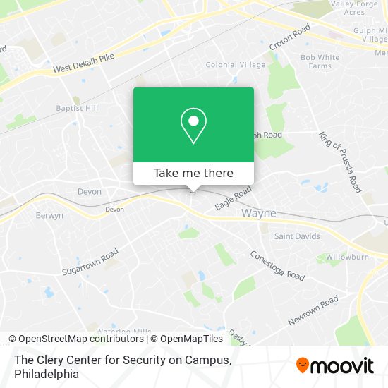 The Clery Center for Security on Campus map