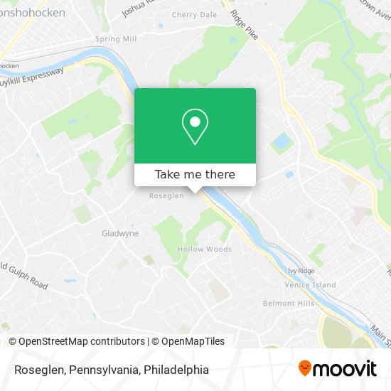 Mapa de Roseglen, Pennsylvania