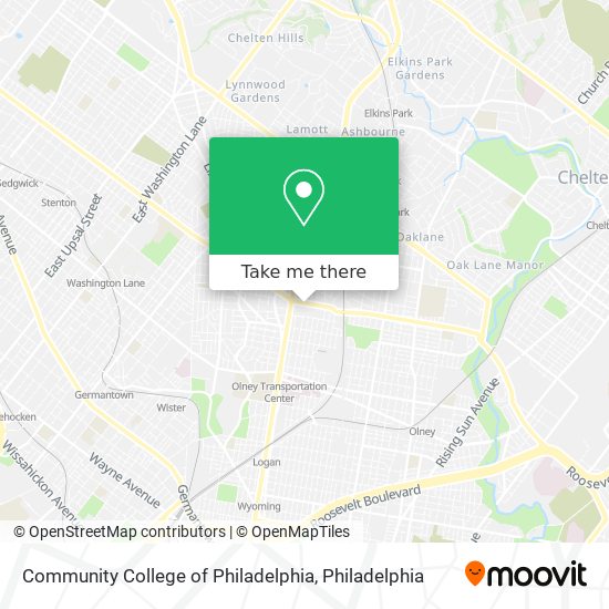 Mapa de Community College of Philadelphia